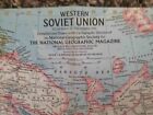 Carte originale de National Geographic septembre 1959 de l'Union soviétique occidentale