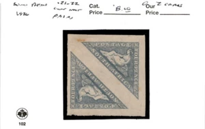 Sudáfrica, sello postal, #21-22 pares con bisagras como nuevo, 1926 Hope Triangle (CA) - Imagen 1 de 2