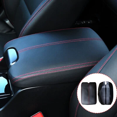 Apoyabrazos de consola cupé sedán apto para Honda Accord 2008-2012 cubierta de cuero negro Foto 1 de 4