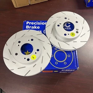 OPEN BOX NEW EBC G3 Slotted Brake Rotor Pair Front For 2002-2006 Acura RSX DC5 - Picture 1 of 6