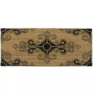 Alfombra francesa Rubber-Cal ""Flor de lis tradicional"" alfombra coco - Imagen 1 de 10