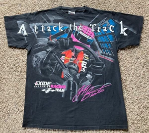 Vintage 1998 Nascar “Attack the Track” Jeff Burton Tultex T Shirt Men’s L - RARE - Picture 1 of 4