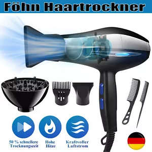 2300W Ionen Föhn Haartrockner mit 3 Diffusor Haarfön Profi Fön Ionen Hair Dryer - Bild 1 von 10