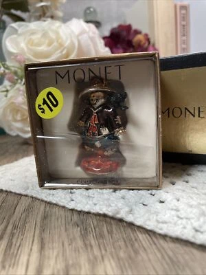 MONET "SCARECROW" Collectible Decorative Enamel Keepsake Trinket Box IN BOX Crow - Image 1 of 4