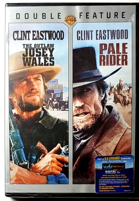 Clint Eastwood Double Feature: Outlaw Josey Wales / Pale Rider [DVD] BRAND NEW - Image 1 of 3