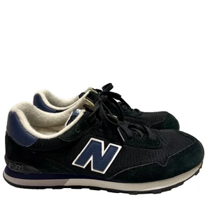 New Balance Schuhe Jungen Größe 5 blau schwarz 515 klassische Wildleder Turnschuhe GUC - Bild 1 von 17
