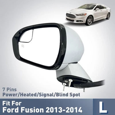 Боковое зеркало для 2013 2014 Ford Fusion с подогревом левая сторона водителя (7Pin) - Изображение 1 из 4