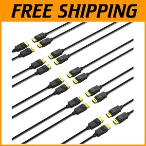 High Speed DisplayPort to DisplayPort Cable 10-Pack - Picture 1 of 10