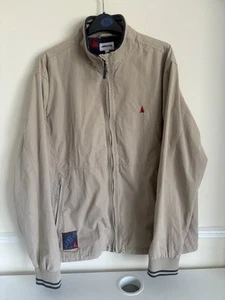 Men’s Musto 064 Waterproof Sailing Jacket Beige Cotton Blend Full Zip Size XL - Picture 1 of 11