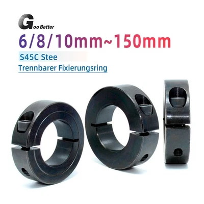 Anillo de sujeción brida de sujeción 6 mm - 150 mm de acero 45# con tornillo hexagonal interior - Imagen 1 de 4