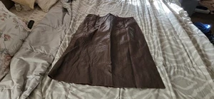 Venezia Lederrock Damen Größe 22 W Braun - Bild 1 von 2