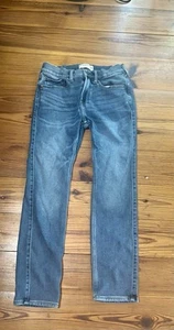 VTG Abercrombie 1892 Kids 13/14 Skinny Girls Boys Denim Jeans Trendy Distress - Picture 1 of 6