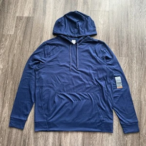 Jockey Herren Large Performance Fleece Hoodie blau BRANDNEU MIT ETIKETT - Bild 1 von 11