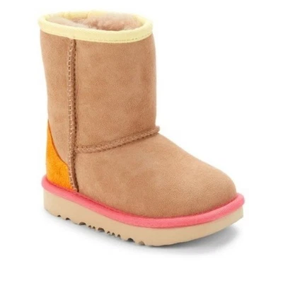 NEW - UGG Girls Classic Suede Booties, Size 3 - Image 1 of 4