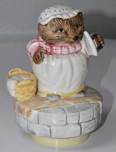 Schmid Beatrix Potter Mrs Tiggy Winkle Music Box - "O What a Beautiful Morning"  - Picture 1 of 7