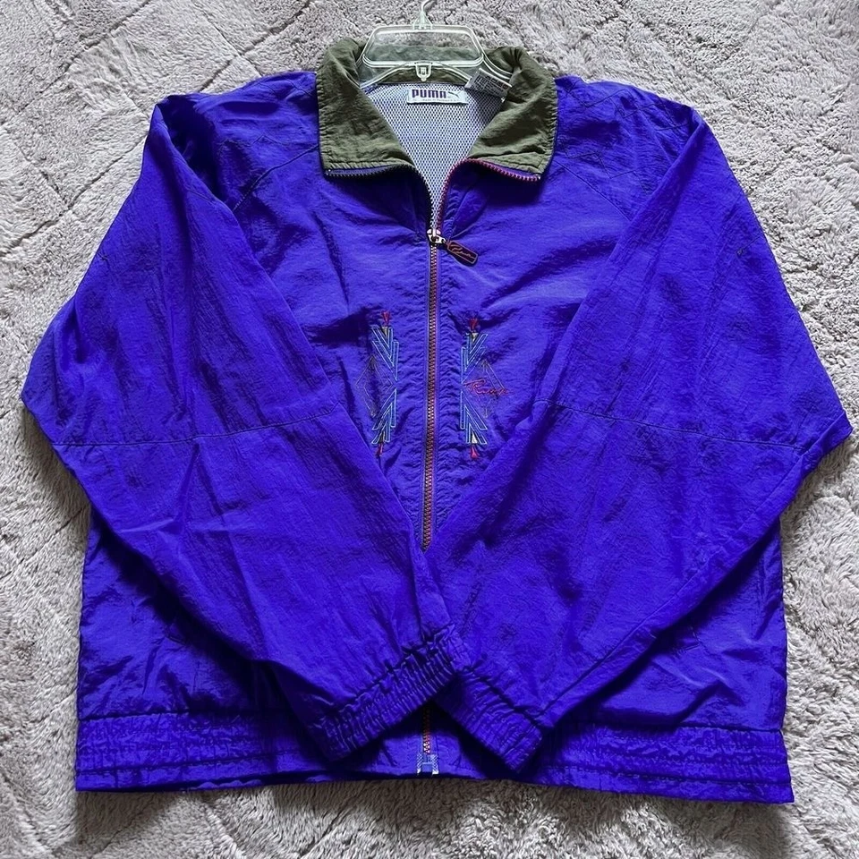 Chaqueta cortavientos ligera vintage PUMA para mujer talla S Foto 1 de 4