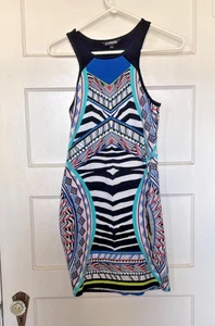 Express Multicolor Geometric Mini Dress Size S/P - Picture 1 of 3