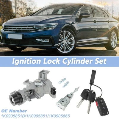 No.1K0905851 Ignition Lock Cylinder and Door Lock for VW Passat with Remote Key - Image 1 of 4