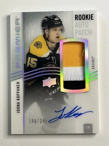 2023-24 Upper Deck Premier Joona Koppanen Rookie Auto Patch /249 #AR-JK - Picture 1 of 3