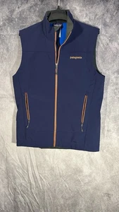 Patagonia Vest Blue Adze Polartec Softshell Outdoors Hiking Medium - Picture 1 of 12