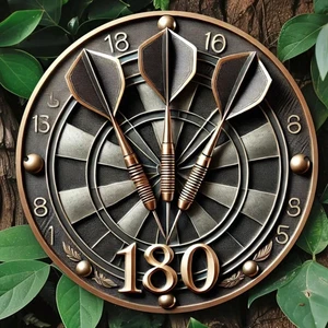 Darts 180 Score - Fantastic Aluminium Sign, Bar, Garage, Mancave, Pre Drilled - Picture 1 of 4