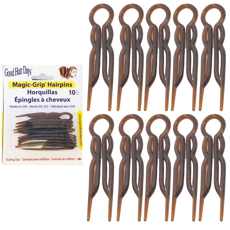 Miles Kimball Magic Grip Hair Pins Set of 10