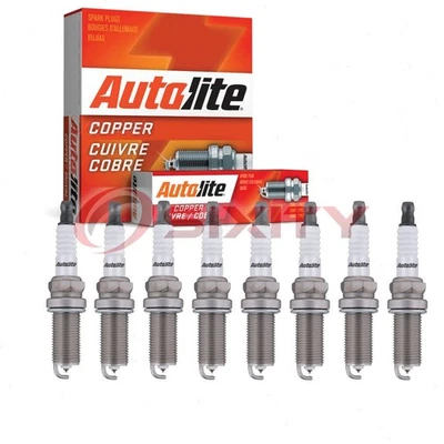 8 pc Autolite Copper Core Spark Plugs for 2004-2015 Nissan Titan Ignition gv - Image 1 of 4