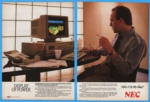 1986 NEC APC IV Desktop Advanced Personal Computer Vintage Magazine Print Ad - Picture 1 of 1