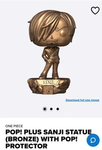 Pop! Plus Sanji Statue (Bronze) with Pop! Protector FUNKO SHOP PRE ORDER OCTOBER - Picture 1 of 1