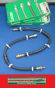 Front Pair LH/RH Hydraulic Brake Hoses Seat Ibiza, Malaga, Ronda 1983 - 1993 - Picture 1 of 5