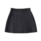 Polyester Sexy Pleated Skirt High Waist Y2k Skirt Sexy Mini Skirt  Streetwear