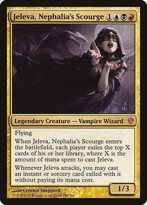 MTG - 4 x Jeleva, Nephalia's Scourge - Playset 4x x4 - Commander 2013 Regular NM - Image 1 of 1