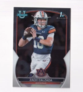 (5) Zach Calzada 2022 BOWMAN UNIVERSITY CHROME ROOKIE LOT #93 AUBURN TIGERS - Picture 1 of 1