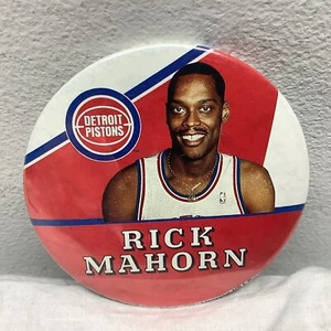 Detroit Pistons Bad Boys NBA Licensed Rick Mahorn 3” Pin Backed Button - Picture 1 of 3