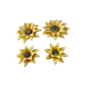 4er Set Keramik Sonnenblumenblüte 4 Größen gelbe Sonnenblumen günstig - Bild 1 von 1