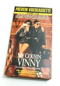 MY COUSIN VINNY RARE PREVIEW COPY VHS TAPE IN SLEEVE 1992 COMEDY MOVIE - Picture 1 of 5