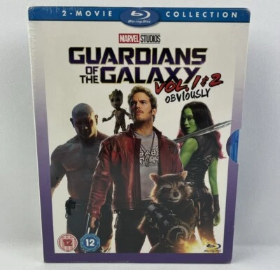 GUARDIANS OF THE GALAXY Vol. 1 & 2 [Blu-ray] Box Set Collection Marvel Avengers - Image 1 of 4