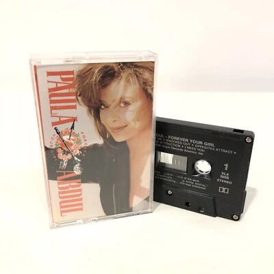 PAULA ABDUL FOREVER YOUR GIRL CASSETTE ALBUM 1988 VIRGIN RECORD VINTAGE ORIGINAL - Image 1 of 3
