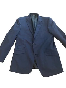 Tommy Hilfiger Men's Modern Fit Solid Weave Sport Coat Blazer Navy Blue - Picture 1 of 2