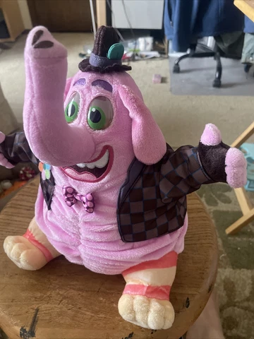 Disney Pixar Bing Bong Inside Out Plush Talking Pink Elephant Tomy 11” Working Cover