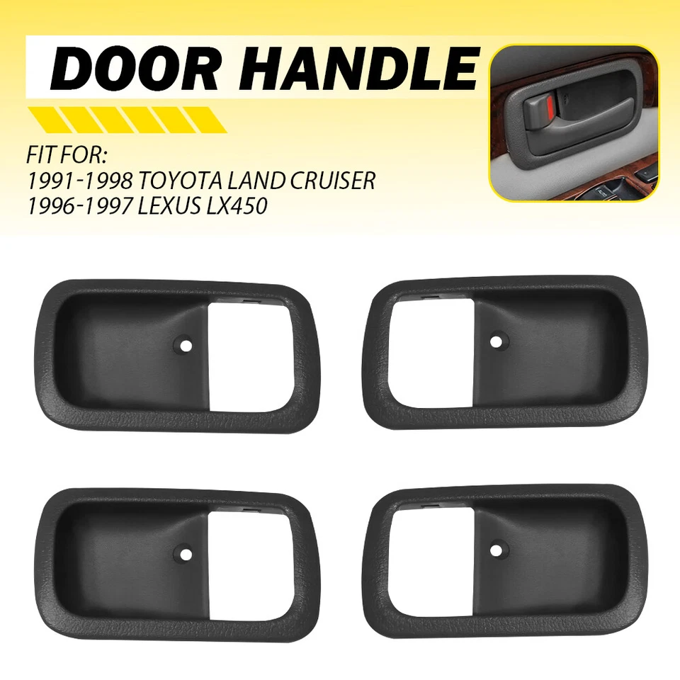 Cubierta de bisel de manija de puerta interior M para Toyota LAND CRUISER FJ80 FZJ80 LX450 1991-97 Foto 1 de 4
