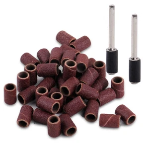 Mangas de tambor de lijado de grano 100x 1/4" 120 con 2 mandriles aptas para herramientas rotativas kd - Imagen 1 de 5