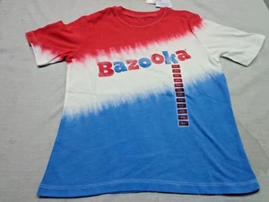 Bazooka Joe Gum  Red White & Blue T Shirt   Boys Youth T Shirt MEDIUM (8)  NEW - Picture 1 of 8