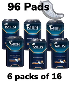 Tena Herren saugfähiger Schutz Level 3 Etui Sparer 6 Packungen mit 16 96 Schutzvorrichtungen für Herren - Bild 1 von 4