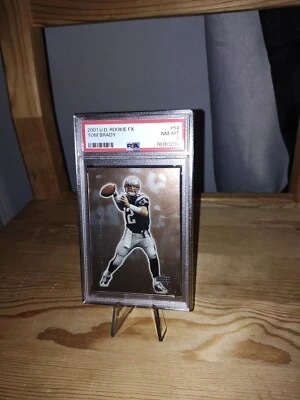 Tom Brady 2001 UD Rookie F/X #54 Patriots PSA 8--SWeeT- ¡Oro! Foto 1 de 4