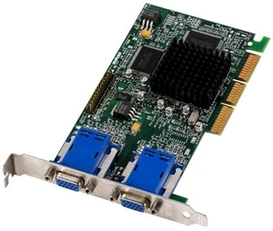 Graphics Card Matrox Millennium G450 32MB DDR SGRAM G45FMDHA32DB 971-0302 AGP - Picture 1 of 2