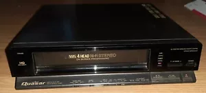 Quarsar VH5485 4 Head VHS VCR 43 Function no Remote FULLY TESTED! - Picture 1 of 7