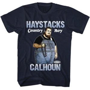 Powertown Country Boy Haystacks Calhoun WWE Wrestling Champ Men's T Shirt - Picture 1 of 5