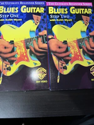 Blues Guitar Ultimate Beginner Series Keith Wyatt Step One & Two 1995 VHS Tapes - Image 1 of 4