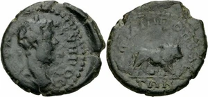 Septimius Severus Philippopolis Thrakien Bronze Assarion Löwe Lion Thrace - Picture 1 of 3